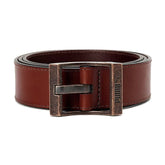 Puma Men’s Classic Leather Belt - Chocolate Brown