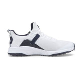 Puma Men’s Fusion Evo Spikeless MD Golf Shoes – White/Navy
