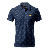 Jack Nicklaus Men's Printed Golf Polo T-Shirt - Blue