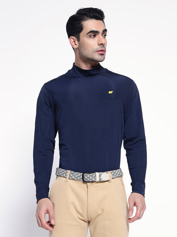 Jack Nicklaus Mock Neck Full Sleeves Polos
