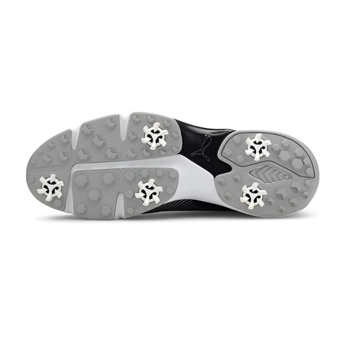 Puma Men’s Drive Fusion Tech MD Spiked Golf Shoes - Black/Silver