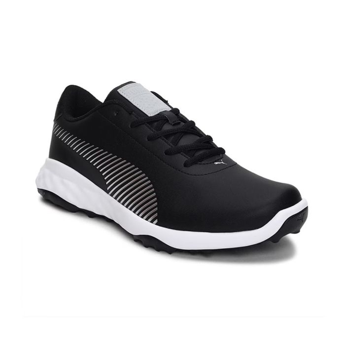 Puma Men’s Grip Fusion Pro MD Spikeless Golf Shoes - Black/Silver