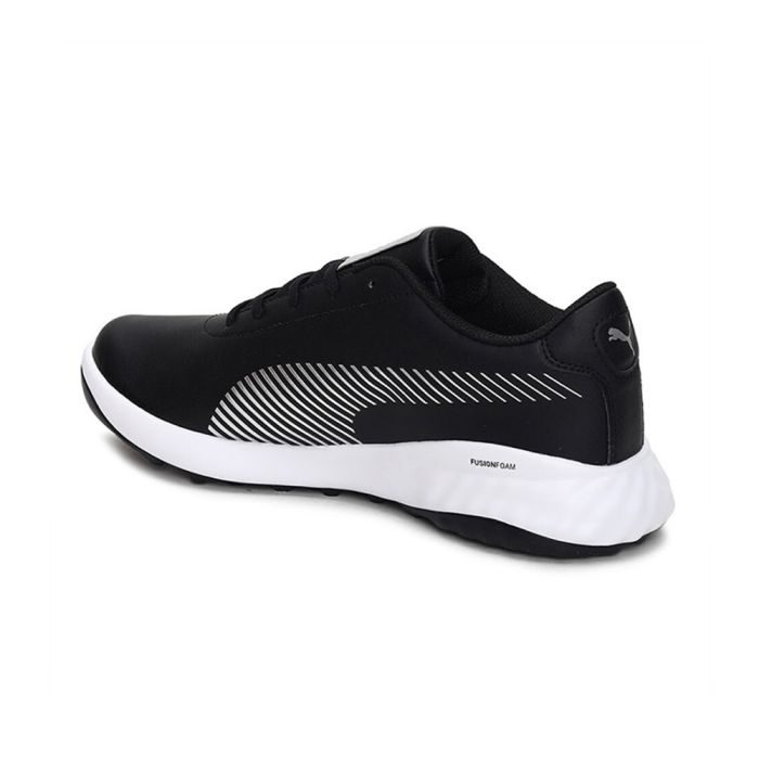Puma Men’s Grip Fusion Pro MD Spikeless Golf Shoes - Black/Silver