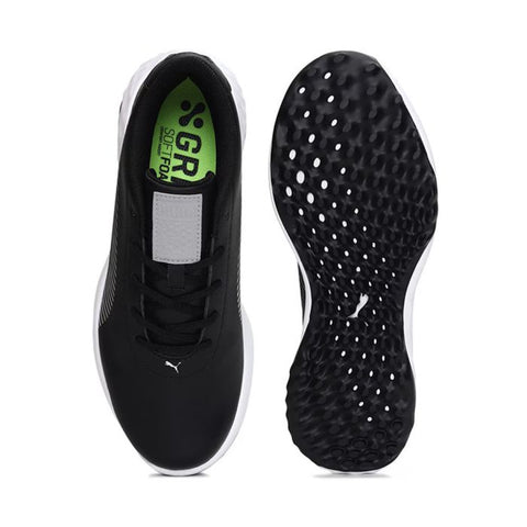 Puma Men’s Grip Fusion Pro MD Spikeless Golf Shoes - Black/Silver