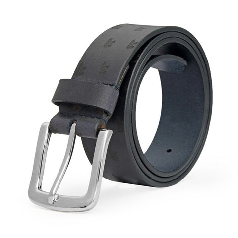 Jack Nicklaus Embossed Leather Belt - Black