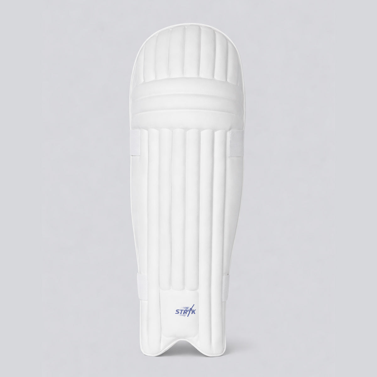 STRYK Cricket Batting Leg Guards for Men | Premium PU Facing | High Density Foam Padding | Lightweight & Comfortable Fit | White