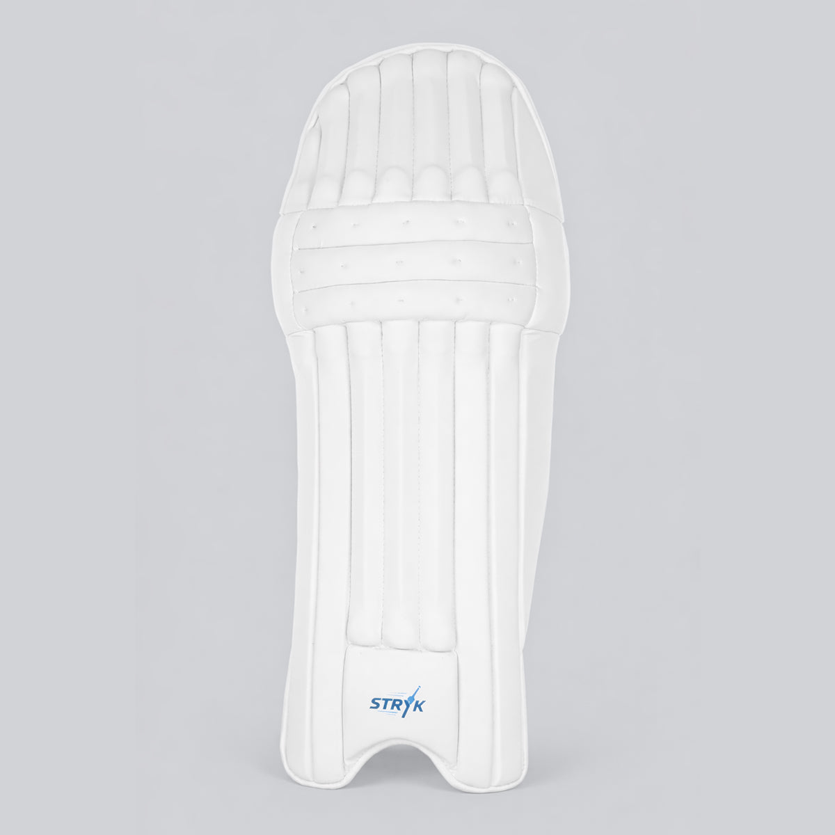 STRYK Cricket Batting Leg Guards for Men | Premium PU Facing | High Density Foam Padding | Lightweight Protection | White