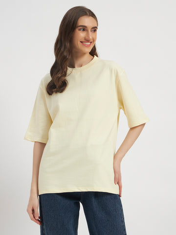 Oversized Essential T-Shirt For Men Ecru