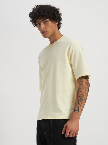 Oversized Essential T-Shirt For Men Ecru