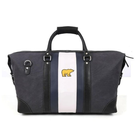 Jack Nicklaus Canvas Striped Leather Duffel Bag