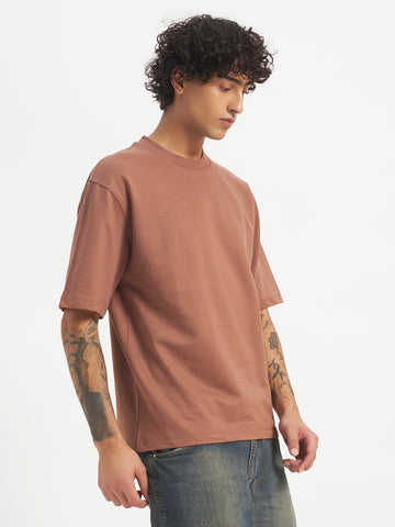 Oversized Essential T-Shirt For Men Rose Taupe