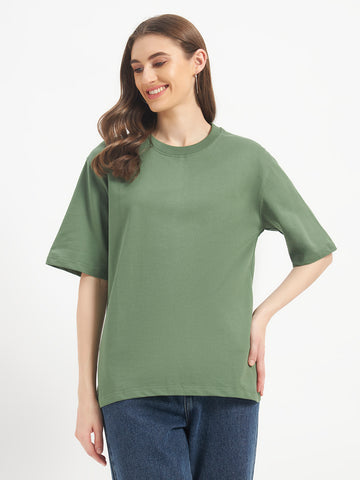 Oversized Essential T-Shirt For Men Sage Green