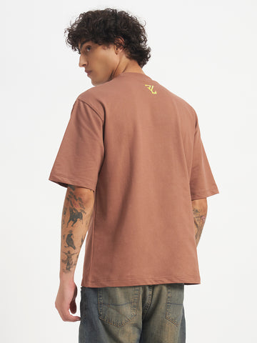Oversized Essential T-Shirt For Men Rose Taupe