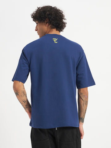 Oversized Essential T-Shirt For Men Cobalt Blue