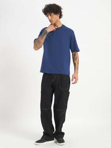 Oversized Essential T-Shirt For Men Cobalt Blue
