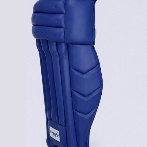 STRYK Cricket Leg Guards, Blue, Professional Batting Pads with Vertical Bolster Design
