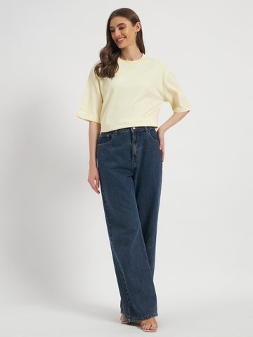 Oversized Essential T-Shirt For Men Ecru
