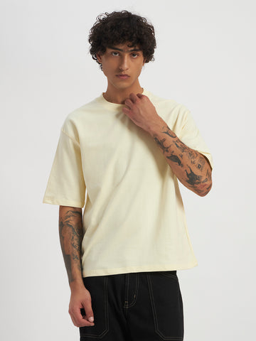 Oversized Essential T-Shirt For Men Ecru