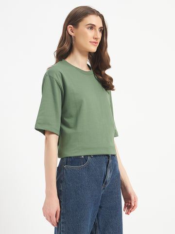 Oversized Essential T-Shirt For Men Sage Green