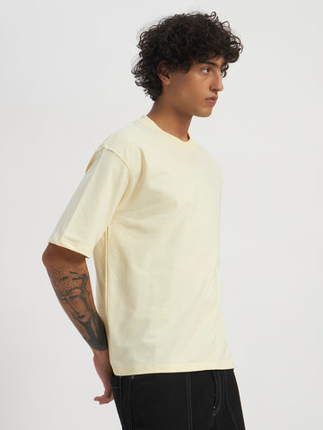 Oversized Essential T-Shirt For Men Ecru