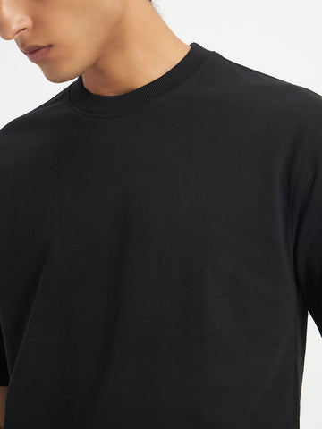 Oversized Essential T-Shirt For Men Washed Black