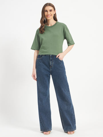 Oversized Essential T-Shirt For Men Sage Green