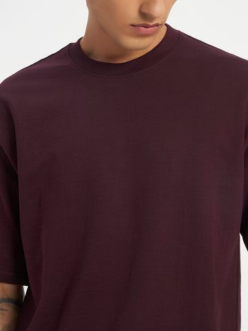 Oversized Essential T-Shirt For Men Dusty Purple