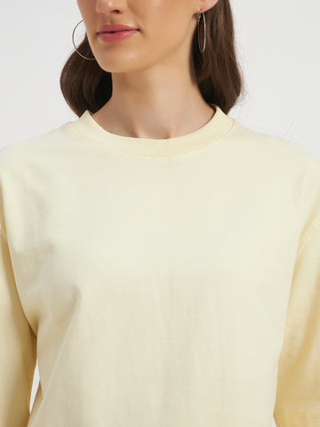 Oversized Essential T-Shirt For Men Ecru