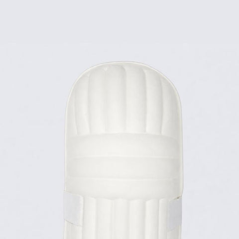 STRYK Cricket Batting Leg Guards for Men | Premium PU Facing | High Density Foam Padding | Lightweight & Comfortable Fit | White