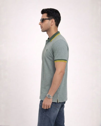 Zybe Green Crest Polo