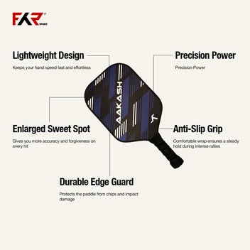 AAKASH Pickleball Paddle for Control & Power Performance