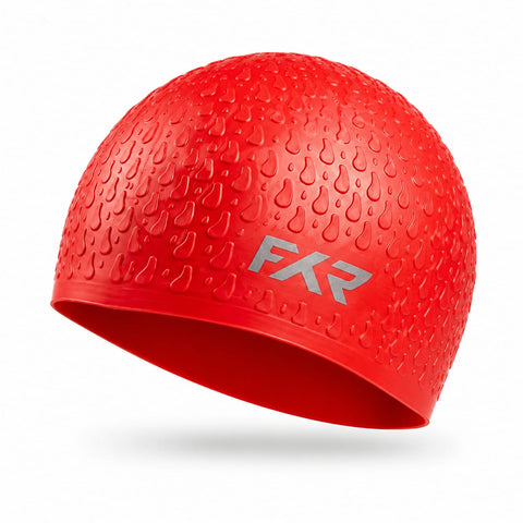FYR Orange Silicone Swimming Cap