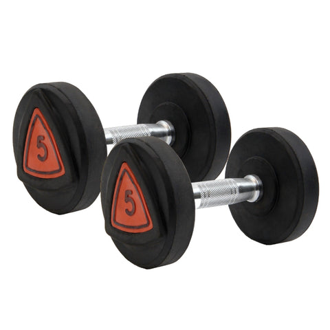 Bodyfuel Rubber Coated Professional Bouncer Dumbbell for Full Body Workout Home Gym Set of 2