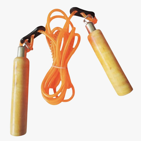 Bodyfuel Skipping Rope Wooden Handle Ball Bearing 6mm
