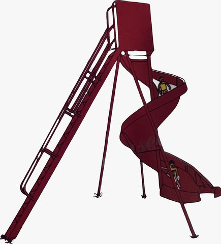 Baspo Cp-1218 Spiral Slide 9’ X 11’