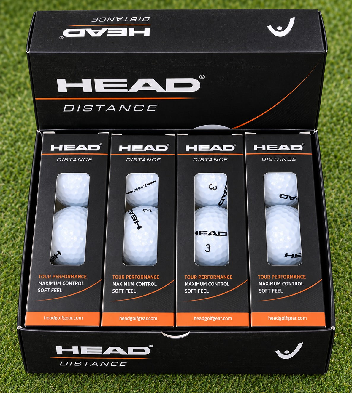 HEAD Distance Golf Balls – Tour Performance, Maximum Control & Soft Feel