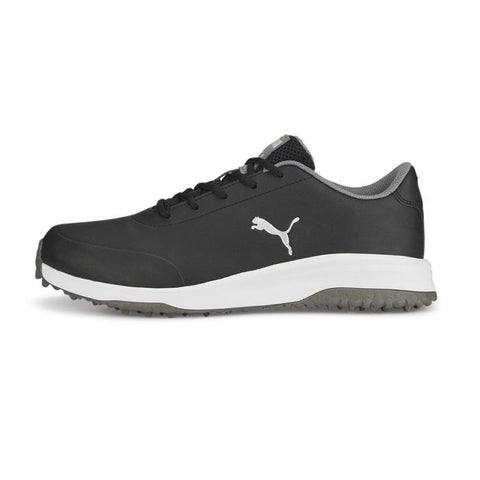 Puma Men’s Fusion Tech SL MD Spikeless Golf Shoes – Black/Quiet Shade