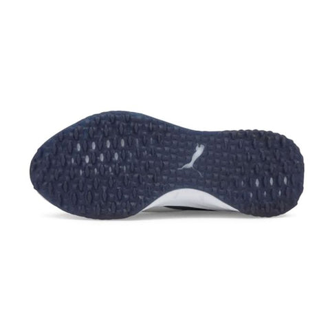 Puma Men’s Fusion Evo Spikeless MD Golf Shoes – White/Navy