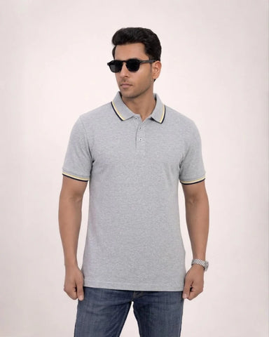 Zybe Grey Elite Polo