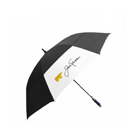 Jack Nicklaus Double Canopy Golf Umbrella - Black/White