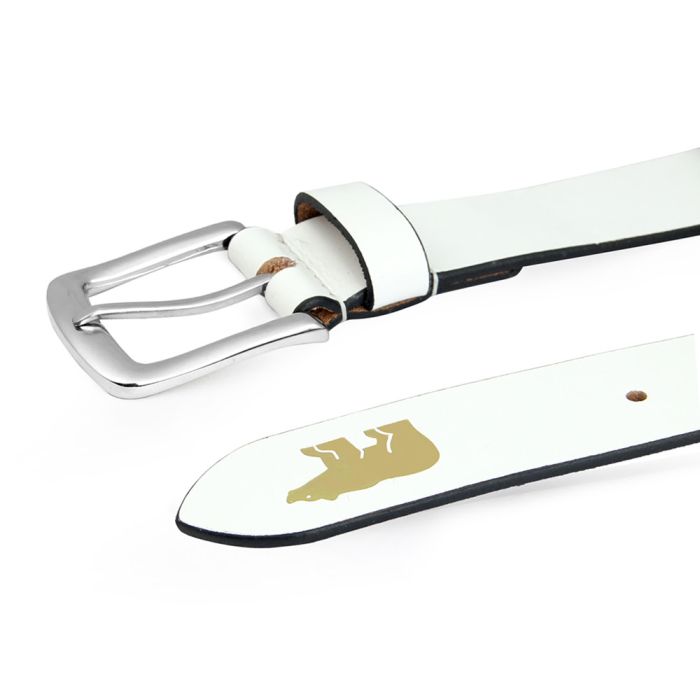 Jack Nicklaus Leather Belt - White