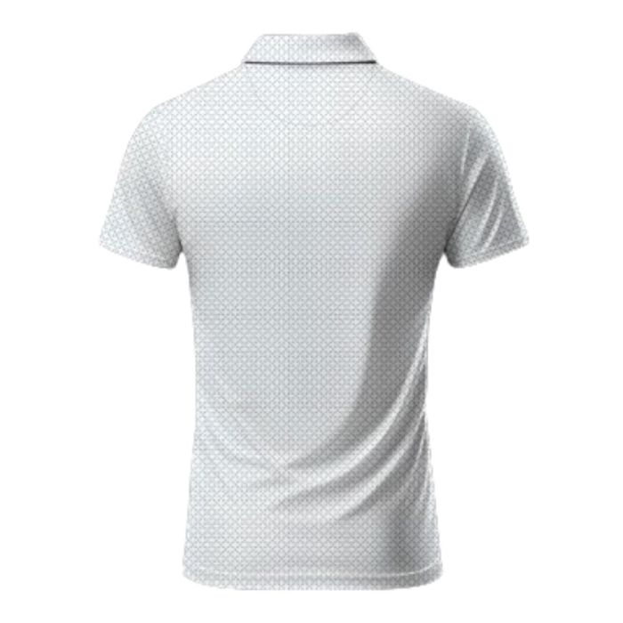 Jack Nicklaus Men's Printed Golf Polo T-Shirt - White/Blue