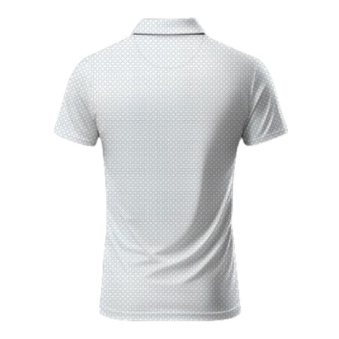 Jack Nicklaus Men's Printed Golf Polo T-Shirt - White/Blue