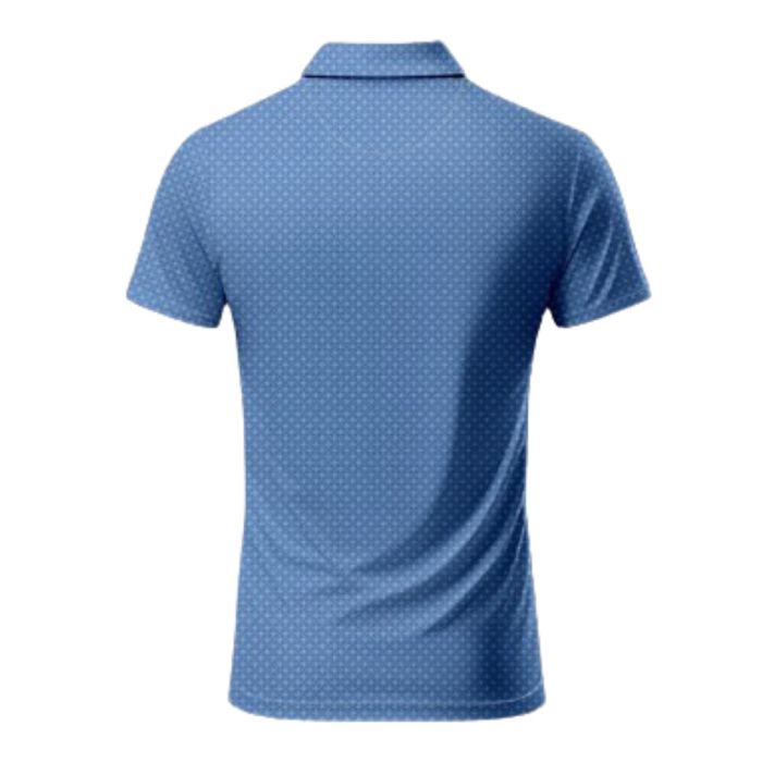 Jack Nicklaus Men's Printed Golf Polo T-Shirt - Hues Blue