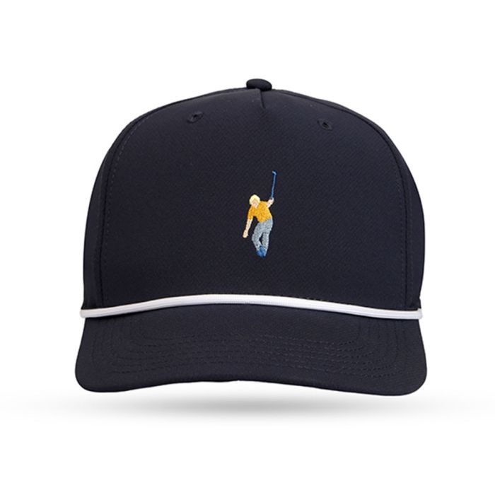 Jack Nicklaus Men’s Crouching Jack Tech Rope Adjustable Cap