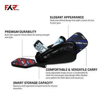 LUXE Pickleball Sports Bag for Travel & Outdoor Games