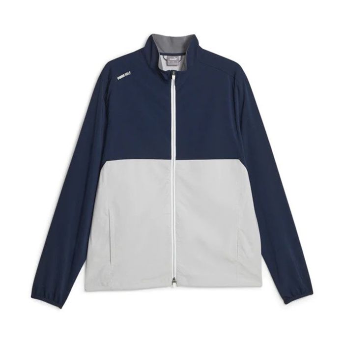 Puma Men's Monterey Wind Golf Jacket - Navy Blazer/Ash Gray