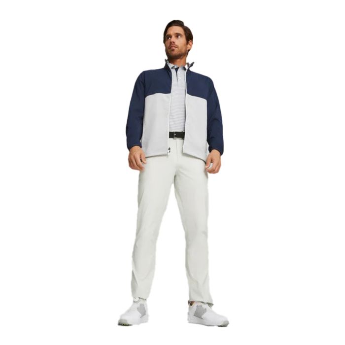 Puma Men's Monterey Wind Golf Jacket - Navy Blazer/Ash Gray