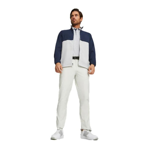 Puma Men's Monterey Wind Golf Jacket - Navy Blazer/Ash Gray