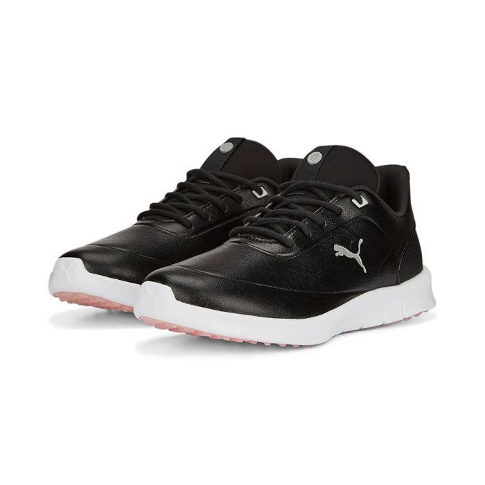 Puma Women's Laguna Fusion MD Spikeless Golf Shoes - Black/Rose Dust